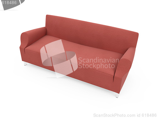 Image of Sofa over white background