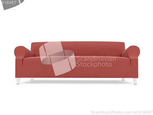 Image of Sofa over white background