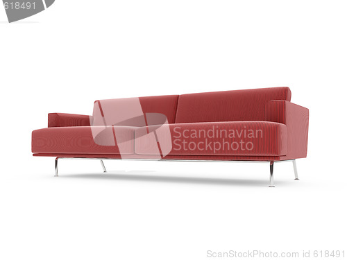 Image of Sofa over white background