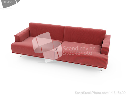 Image of Sofa over white background