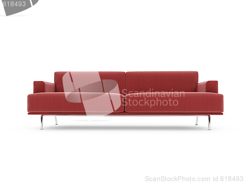 Image of Sofa over white background