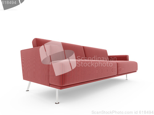 Image of Sofa over white background