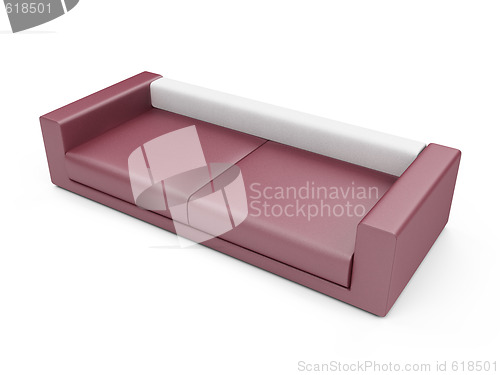 Image of Sofa over white background