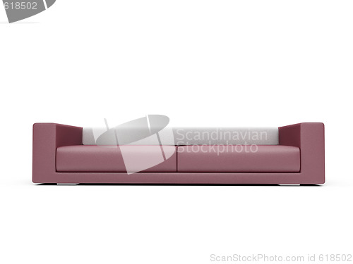 Image of Sofa over white background