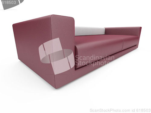 Image of Sofa over white background