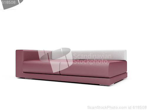 Image of Sofa over white background