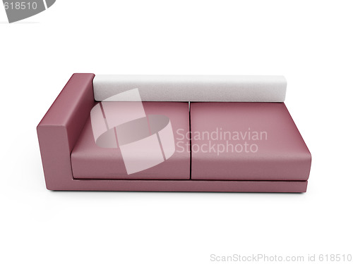 Image of Sofa over white background