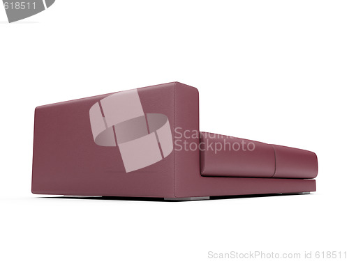 Image of Sofa over white background