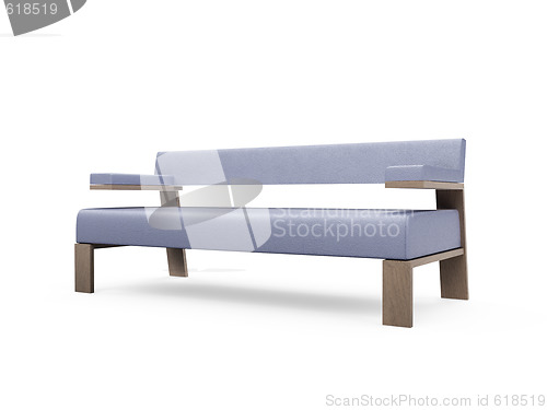 Image of Sofa over white background