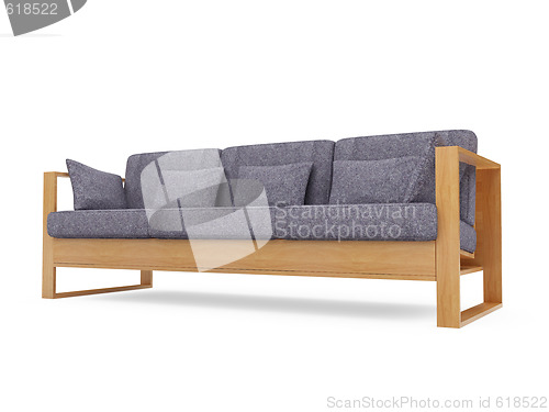 Image of Sofa over white background