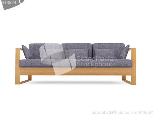 Image of Sofa over white background