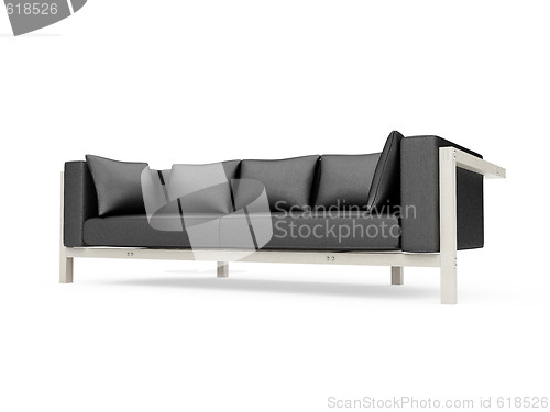 Image of Sofa over white background