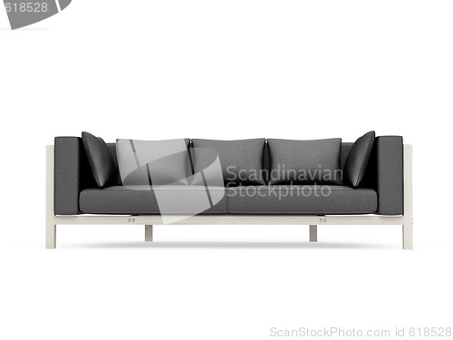 Image of Sofa over white background