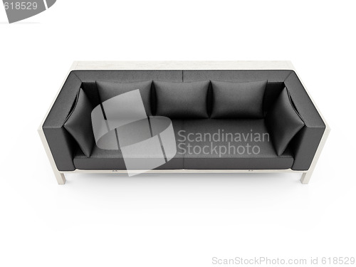 Image of Sofa over white background