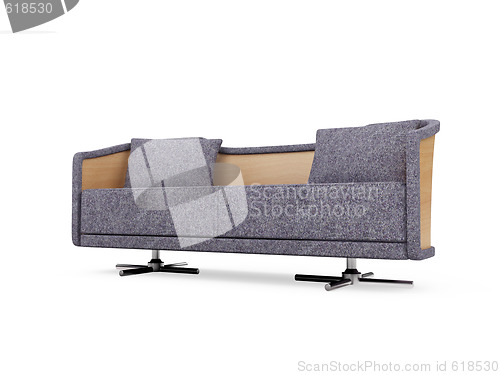 Image of Sofa over white background