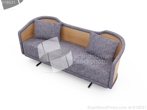 Image of Sofa over white background