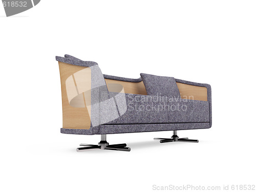 Image of Sofa over white background