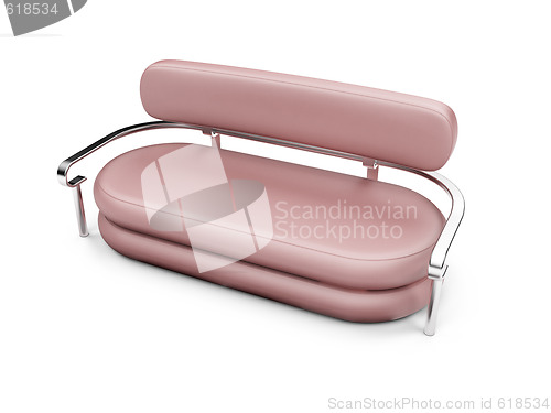 Image of Sofa over white background