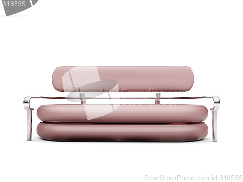 Image of Sofa over white background