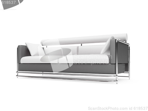 Image of Sofa over white background