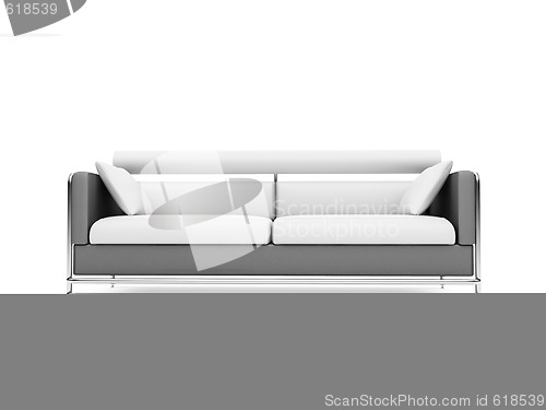 Image of Sofa over white background