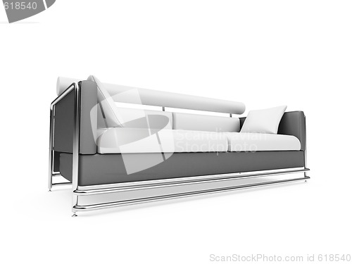 Image of Sofa over white background