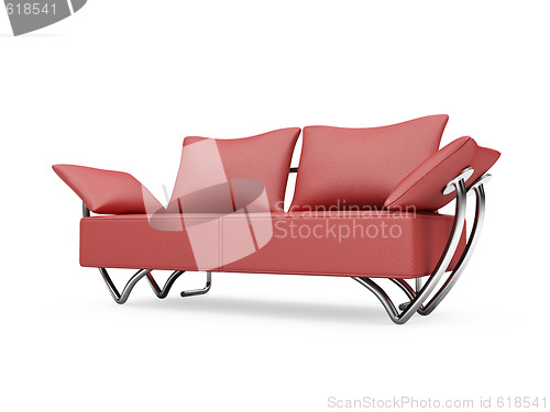 Image of Sofa over white background