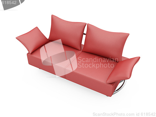 Image of Sofa over white background