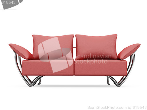 Image of Sofa over white background