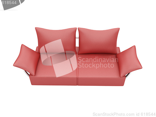 Image of Sofa over white background