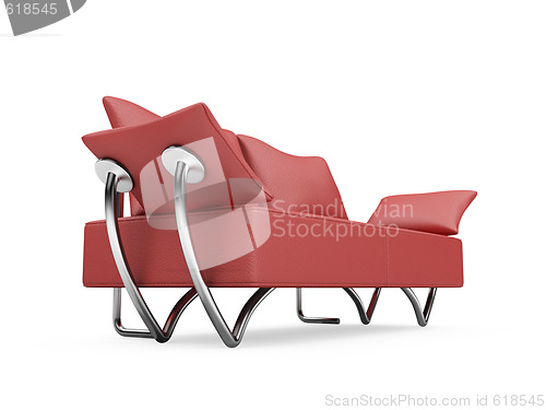 Image of Sofa over white background