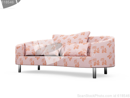 Image of Sofa over white background