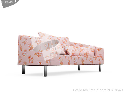 Image of Sofa over white background