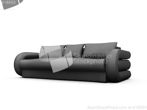 Image of Sofa over white background
