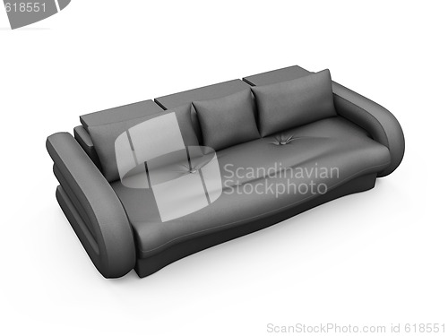 Image of Sofa over white background
