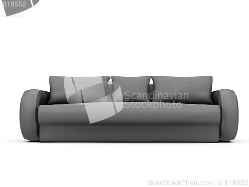 Image of Sofa over white background