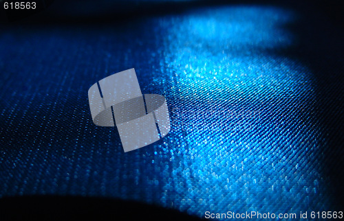 Image of blue silk