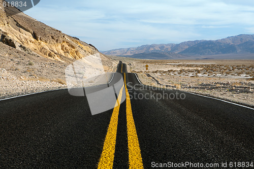 Image of desert mountain road