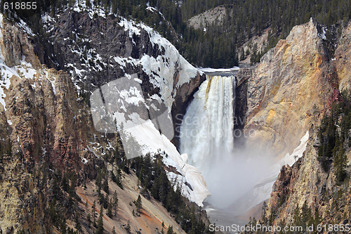 Image of yellowstone national park - lower falls