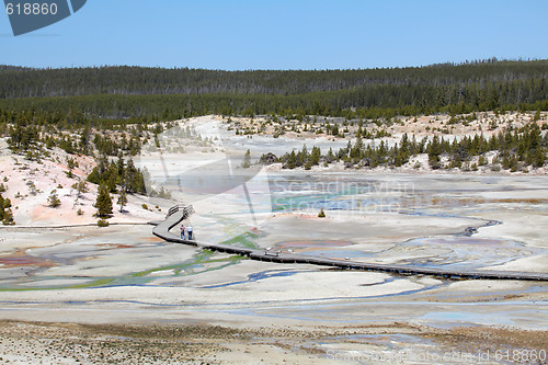 Image of yellowstone national park - norris geyser basin