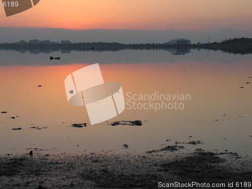 Image of Colored waters. Larnaca. Cyprus