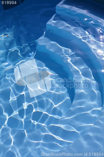 Image of Swimming Pool Steps Abstract