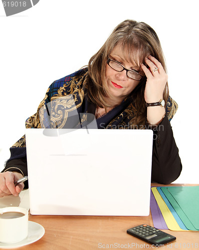 Image of Frustrated Businesswoman