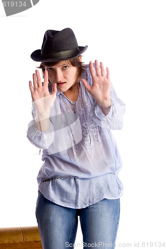 Image of woman in hat