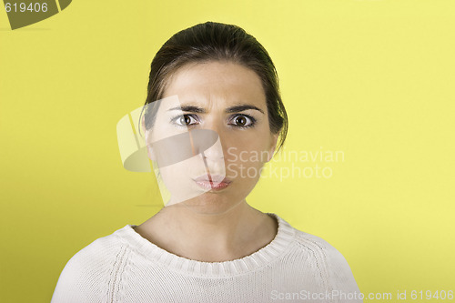 Image of Upset women