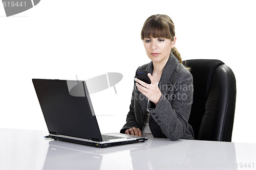 Image of Bussiness woman working