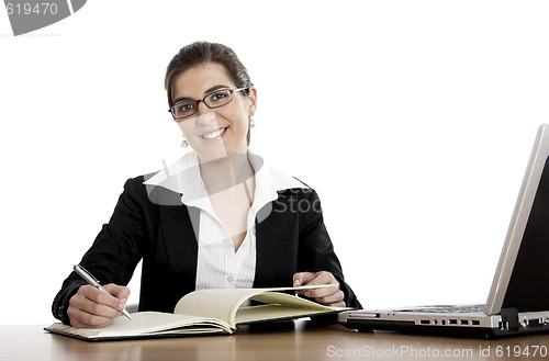 Image of Bussiness woman working