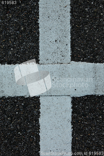 Image of Sign on Asphalt