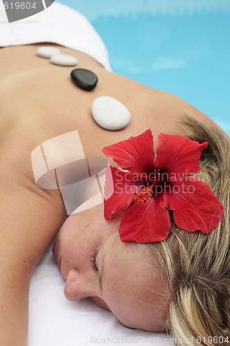 Image of Portrait of a woman at a Spa