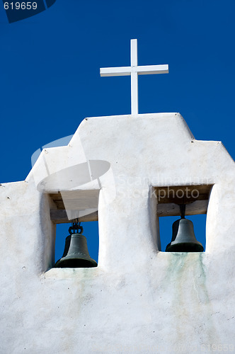 Image of White bell tower